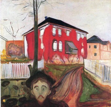  rot - roten wildem Wein 1900 Edvard Munch